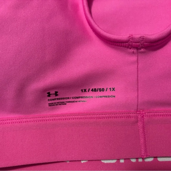 Under Armour Vibrant Pink Sports Bra - Picture 3 of 3